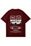 Unisex Nissan Gtr Printed Crew Neck Oversize Tshirt