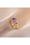 Korean Style Niche Design Famous Flower Design Non Tarnish Open Ring for Women - 3