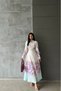 Women Floral Print Belt Design Dress Nbms4263