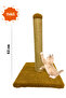 Plush Woven Soft Single Cat Scratching Board 42 cm 100% Natural Jute Rope - 2