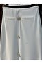 Lycra Skirt with Gold Button Detail - 2