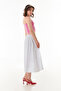 Elastic Waist Ribbon Terry Cotton Fabric Skirt - 6