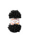 Puffy Fine 1060 Thin 1 Piece Hand Knitted Valentine's Day Heart Pillow Baby Blanket 1060 Black