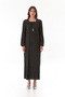 Striped Plus Size Dress with Star Accessories - 8