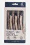 6 Pieces Touch Up Razors, Off White - 2