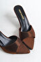 Women's Thin Heeled Pointed Toe Daily Slippers Giza - 4