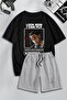 Unisex Men Women Travis Scott Cactus Jack Printed Special Design Oversize Tshirt and Shorts Set