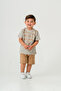 Letter Printed Boys' Double Set T-Shirt Shorts Summer Set