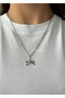 Steel Ribbon Women's Necklace - 2