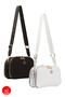 Women's Satin Cross Strap Shoulder Bag 2 Pieces Bag