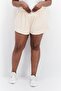 Women Brand Logo Basic Shorts, Pink