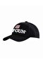 Logo and Flag Cap Embroidered Cotton Hat for Men Adjustable Fit with Patriotic Design - 2