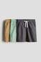 3-pack cotton shorts