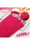 50 Pieces - Fuchsia Colored Chenille, Feather Wire, Educational Chenille Set, 30 Cm, Plush Wire - 3
