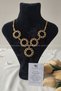 5-Quarter Twist Chain Necklace, Quarter Gold Necklace, Five-In-One Necklace |   Flower Model - 2