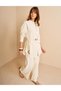 Ecru Lace Garnished Seersucker Tunic - 2