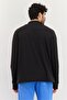 Men Sportswear Fit Long Sleeves Running Jacket, Black - 2