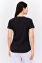 Women Sportswear Fit Short Sleeves Training Top, Black - 3