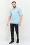 Men Sportswear Fit Short Sleeve Training T-Shirt, Sky Blue - 4