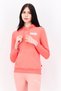 Women Regular Fit Long Sleeve Outdoor Sweatshirts, Pink