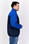 Men Colorblock Wind Breaker Jacket, Navy Blue - 3