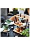 Fullspäckad 2-tier Bamboo Serving Tray With Handle – Compact, Durable & Easy To Carry, 28x20 Cm - 4