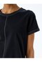 Cotton Seam Detail Short Sleeve Crew Neck T-Shirt - 5