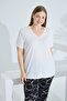 Bamboo Soft Fabric Short Sleeve Capri Suit 71040 - 6