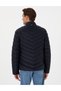 Navy Blue Quilted Seasonal Coat 50313441-Vr033 - 5