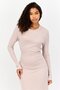Women Ribbed Midi Dress, Dusty Pink - 4