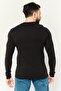 Men Crew Neck Long Sleeve Printed T-shirts, Black - 4