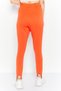 Women Skinny Fit With Stirrup Brand Logo Sweatpants, Red - 4