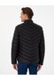Black Quilted Seasonal Coat 50313441-Vr046 - 5