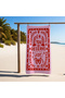 Colorful Patterned Towel 75X150 cm Quick Drying Soft Fabric Suitable for Beach & Bathroom Use