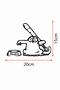 Car Tank Gasoline Sticker Vehicle Sticker 20X15Cm Black - 2