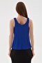V-Neck Blouse Cobalt Blue - 4