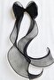 Women's Long Tulle Bow Buckle Dark Black - 2