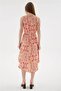 Patterned Viscose Dress Ecru - 5