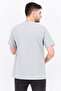 Men Crew Neck Short Sleeve Embroidered T Shirt, Grey Combo - 3