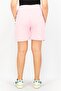 Women Brand Logo Basic Shorts, Pink - 2