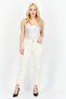 Women Slim Fit Plain Non-Stretchable Jeans, Cream - 4