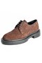 Halet Model Genuine Leather Handmade Men's Coffee Color Casual Shoes - 8