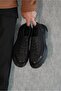 Juanito Model Genuine Leather Men's Black Casual Shoes - 5