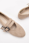 Beige Suede Top Quality New Season Ballerinas - 4