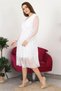 Women's Double Breasted Collar Skirt Guipure Detailed New Season Dress Apcx10 - 4