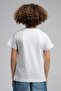 Londonlogo Boys' 100% Cotton T-Shirt White-K - 3