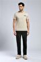 Rinaldo Men's 100% Cotton O-Neck T-Shirt Beige - 2