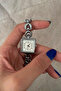 Vais Model Hollow Silver Women's Wristwatch with Cord - 2