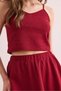 Women's Burgundy Skirt Blouse Textured Suit Tkm- 19000373 - 7