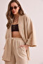 Women's Stone Breathable Etamine Summer Kimono Kmn-00000068